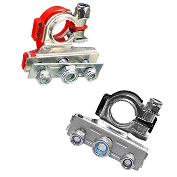 

2pc 12V Battery Terminals Connectors Clamps For Caravan Car Van Motorhome Pure Copper Clamps Stabilize Current Tool