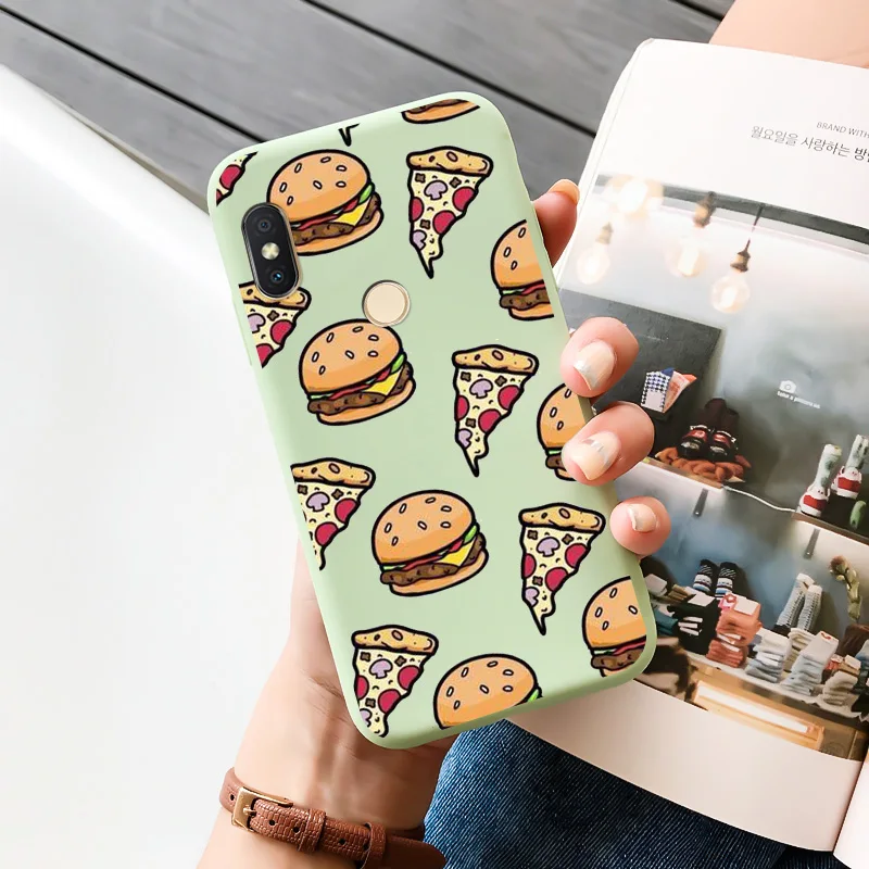 TPU Shell Black Soft For XIAOMI Redmi S2 Case Silicone Matte Fundas For Redmi S2 Case Personality Cute Cartoon Phone Case Cover leather phone wallet Cases & Covers