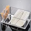 Clear Acrylic Cocktail Napkin Holder Tissue Box Paper Serviette Dispenser Bar Caddy Straws Organiser for Dining Table Home Decor 1