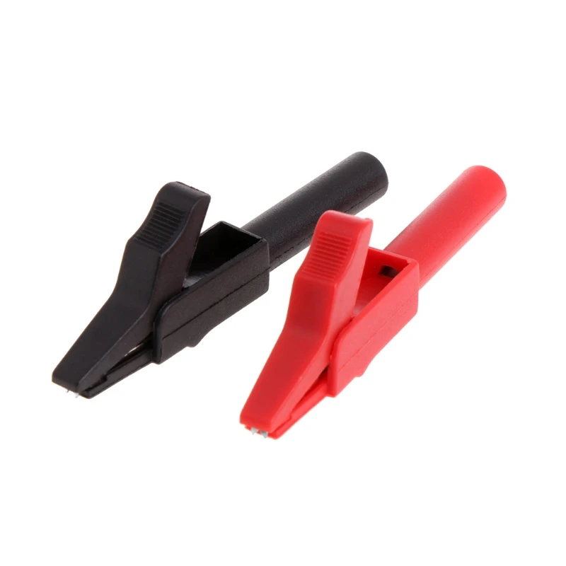 Alligator Clips 2 Pcs Full Protective For Professional Multimeter Y98E