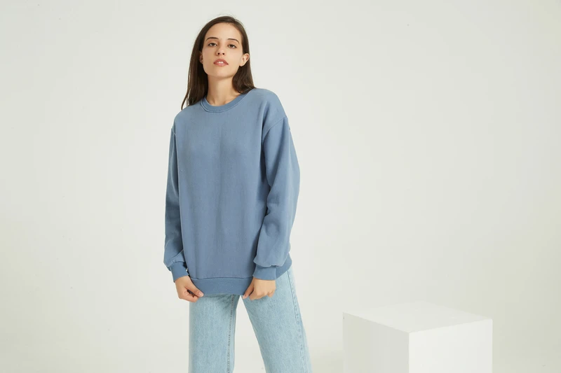 Wixra moletom básico feminino sólido clássico o