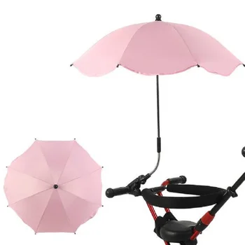 

Protection Rainproof Baby Infant Stroller Cover Umbrella Can Be Bent Freely Does Not Rust Universal Detachable Stroller Umbrella