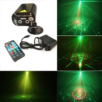 

Remote Control Mini 24 in 1 Pattern Effect R&G Audio Star Laser Projector Stage Disco DJ Club Bar KTV Family Party Light Show