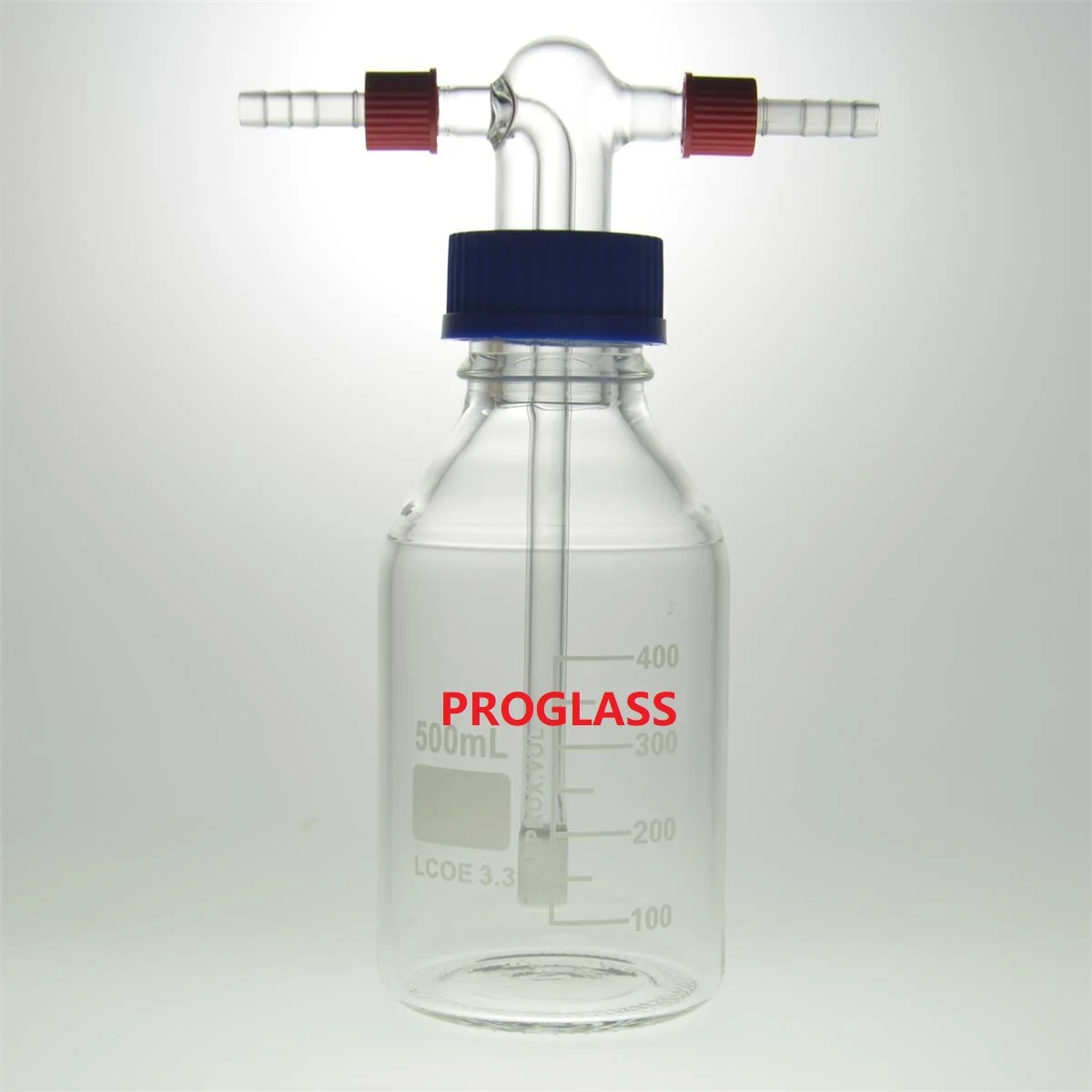 Laboratory New Washing Bottles with Removable Hose Connectors,End with the Fritted Disc G2