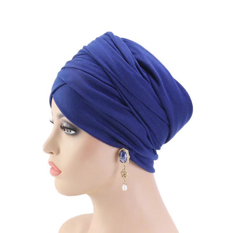 African Turban Long Tail Cap Headtie Women Wrap Head Scarf Hair band Muslim Headscarf Tube Hijab Bandana Hap Headpiece Beanie Africa Clothing