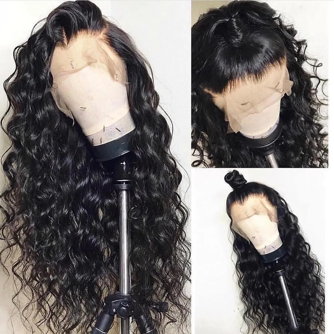 Loose Deep Wave Lace Front Wigs Human Hair Brazilian Natural Wave 30 Inch Wigs for Black Women 250% Density Lace Frontal Wig