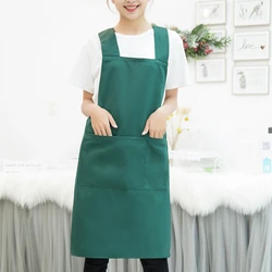 Hot Sale Cooking Kitchen Apron For Woman Men Chef Waiter Cafe Shop BBQ Hairdresser Aprons Bibs Kitchen Accessory
