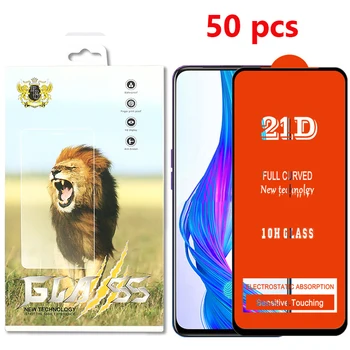 

50pcs 21D Full Cover Tempered Glass Film For OPPO RENO 6.4 6.6 Z F11 Pro K3 K1 A7 A7N A7X 10H Screen Protector With New Package