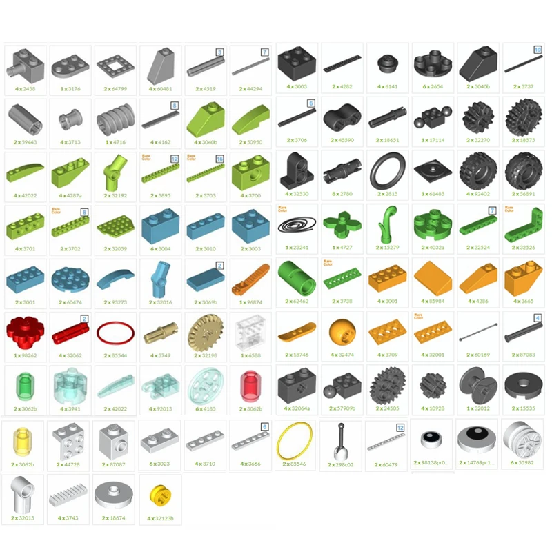 276Pcs/Set MOC Educational Building Blocks Bricks Techncial Beams