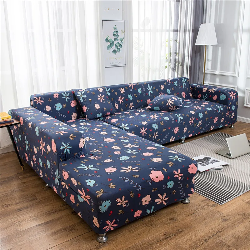 Эластичный диван-крышка для Гостиная спандекс кресло чехол Magic цветочный Рисунок на Ipad Mini 1/2/3/4 местный 4 Размеры