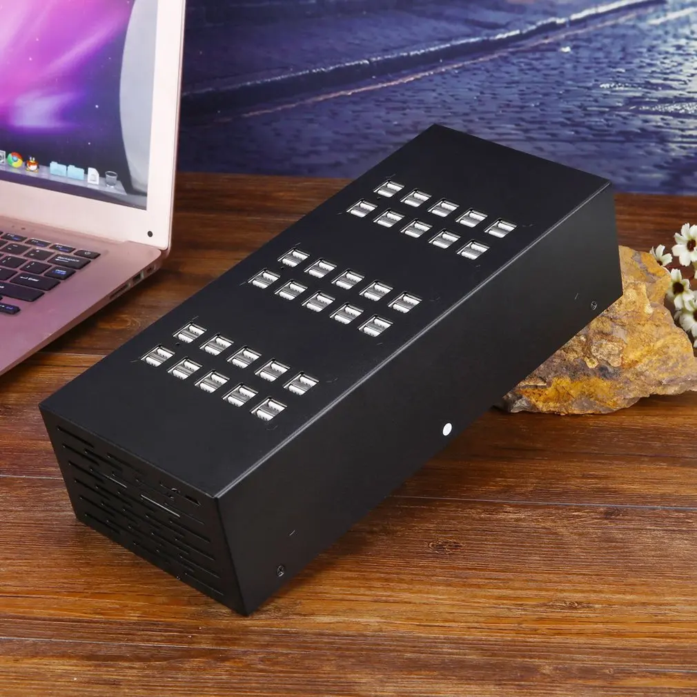 Умное зарядное устройство супер скорость 60 порт usb-хаб usb зарядная станция с USB 3,0 данных встроенный источник питания для телефонов планшетов