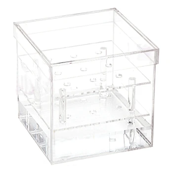 

Acrylic Transparent Makeup Organizer Material Cosmetic Case Holder Rose Flower Box with Lid Makeup Organizer for Valentine'S Day