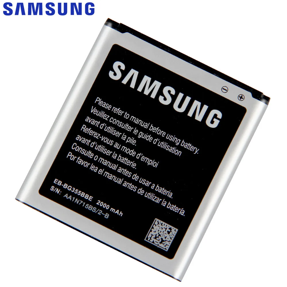 Оригинальная запасная батарея Samsung для Galaxy Core 2 G355H G3558 G3556D G355 G3559 EB BG355BBE G3589W G3586v