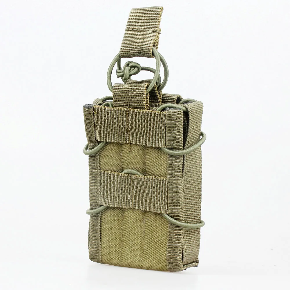 Molle Pouch тактическая Единичная винтовка Mag Pouch Военная армейская Мультикам для охоты Molle Pouch для M4 M14 AK G3 EM6345 - Цвет: Army Green