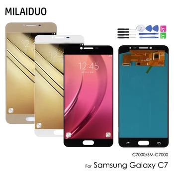 

5.7'' AMOLED For SAMSUNG Galaxy C7 C7000 LCD Display Touch Screen Digitizer Assembly SM-C7000 LCD Replacement