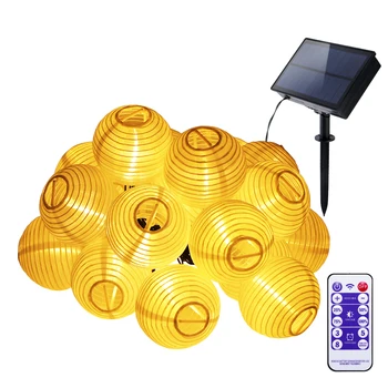 

Solar Fairy Lights Lanterns LED Warm White Upgrade High Performance Outdoor Waterproof Fairy Lights Party Garden Yard