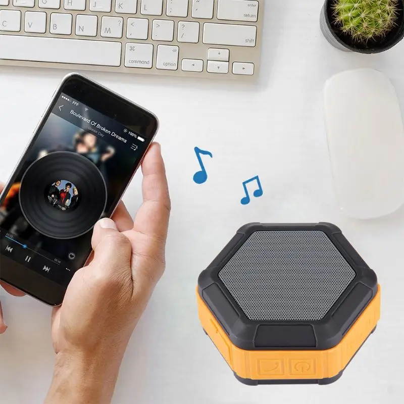 Мини Портативный беспроводной Bluetooth динамик Водонепроницаемый Открытый шестигранный динамик