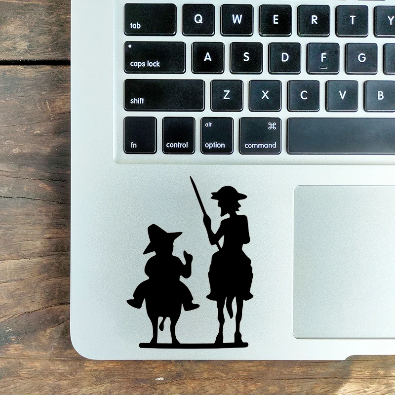 

Sancho Don Quixote Laptop Sticker for Macbook Air Pro 16" Retina 11 12 13 15 inch Mac Book Touchpad Skin Notebook Trackpad Decal