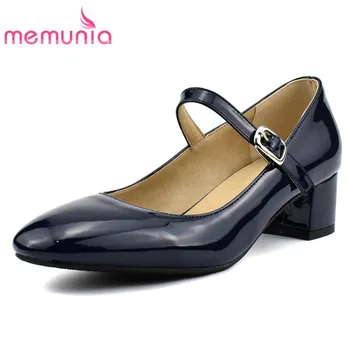 

MEMUNIA 2020 new arrive women pumps solid colors spring summer single shoes buckle simple comfortable Mary Jane Shoes woman