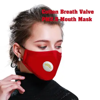 

2020 Newest Fashion High Quality Casual Mask Anti PM2.5 Red Solid Reusable Mask Bacteria Proof Anti-dust masque