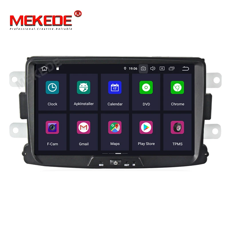Android 9,0 4G+ 64G 1din ips DSP Автомобильный DVD стерео плеер для Duster Dacia Sandero Logan Dokker авто радио gps навигация
