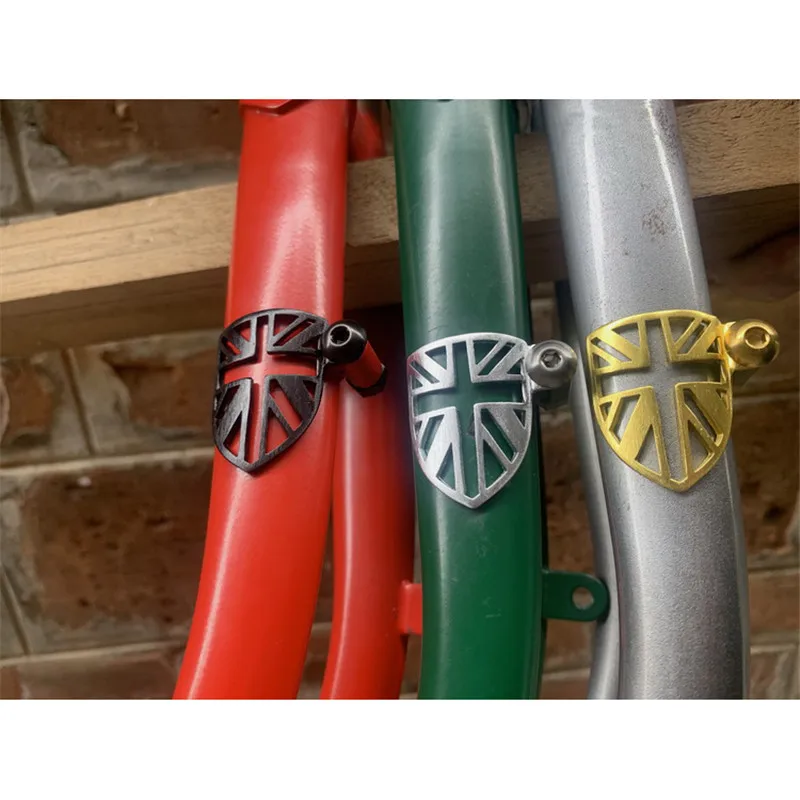 Bicycle front fork protection baffle plate hollow for brompton bike brake line protection