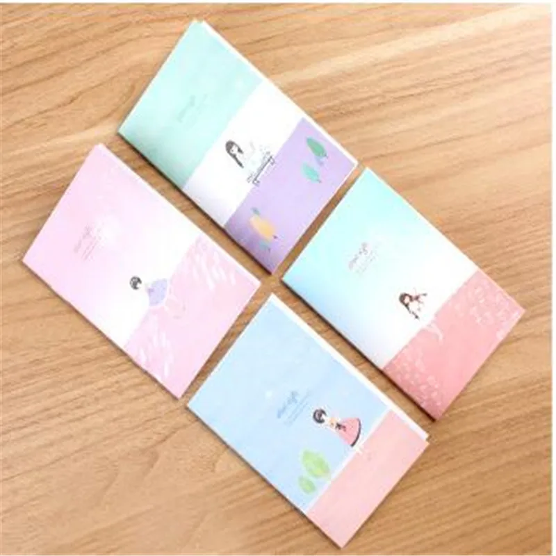 

1pcs=16sheets Small fresh diary creative student notebook stationery cartoon pocket portable small notebooks size 10.5*7cm