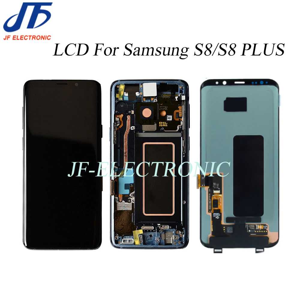 Original LCD For SamsungS8 S8 Plus S8+ Display Touch Screen Sensor Assembly G950F G955 with FRAME | Мобильные телефоны и