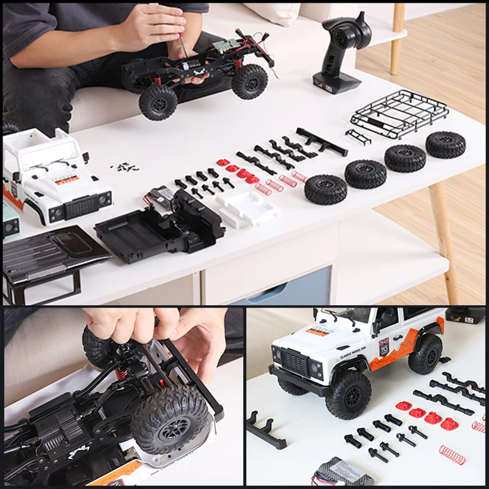 MN99A 1:12 Рок Гусеничный полномасштабный Электрический светодиодный фонарь RC автомобиль домашний Прочный детский подарок внедорожник с дистанционным управлением Грузовик
