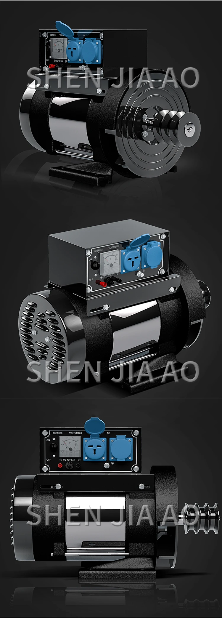 Small Generator 10KW Single-phase Motor Diesel Generator Set All Copper Inner Co