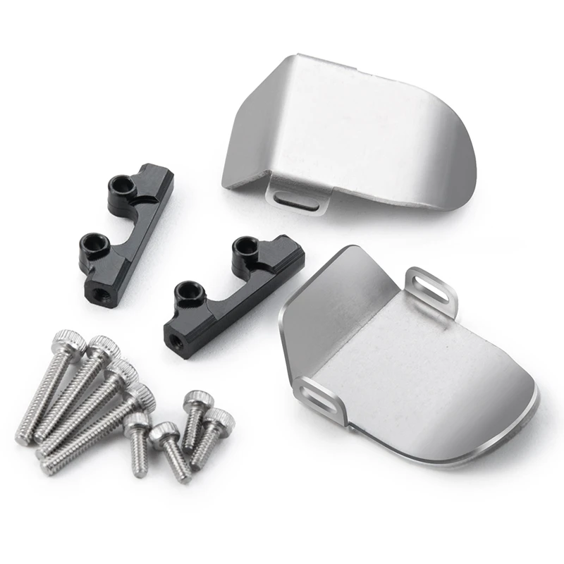 Pour Axial SCX24 90081 124 RC chenille mise à niveau pièces en acier inoxydable châssis armure essieu protecteur plaque accessoires