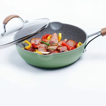

Maifanshi wok flat-bottomed fried non-stick pan deep fried stir fry egg pot induction cooker gas cooker LL10211137