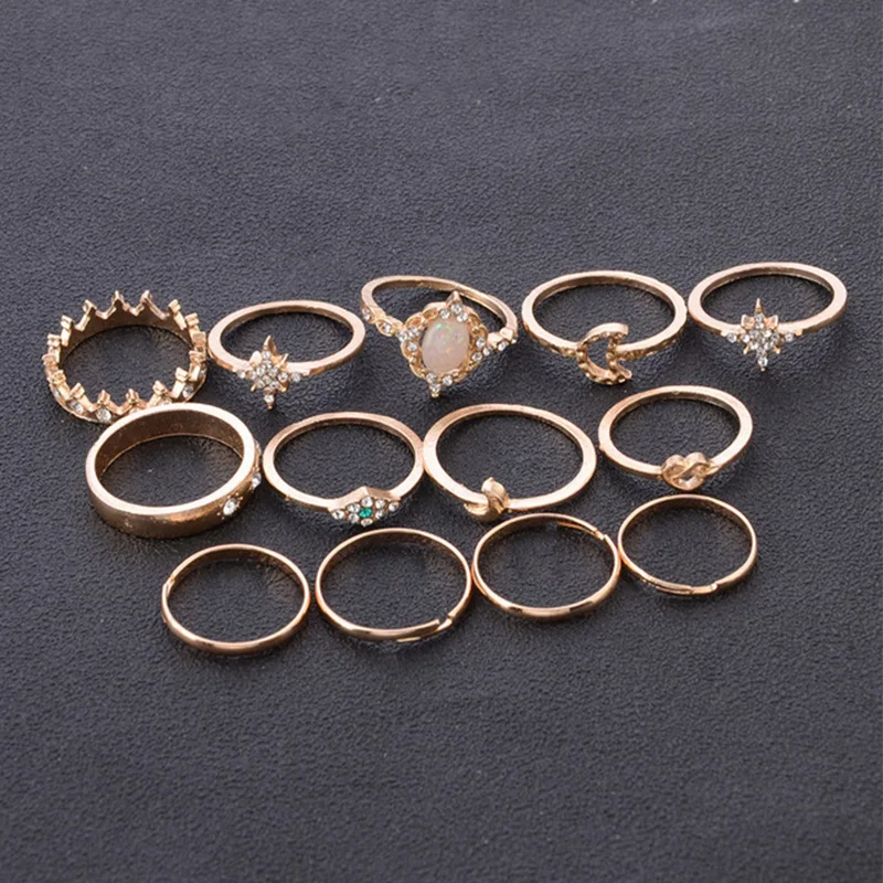12 шт./компл. подвеска золотистого цвета Midi Finger Ring набор для женщин винтажные кулак вечерние ювелирные изделия Knuckle Ring Set женские ювелирные изделия подарок