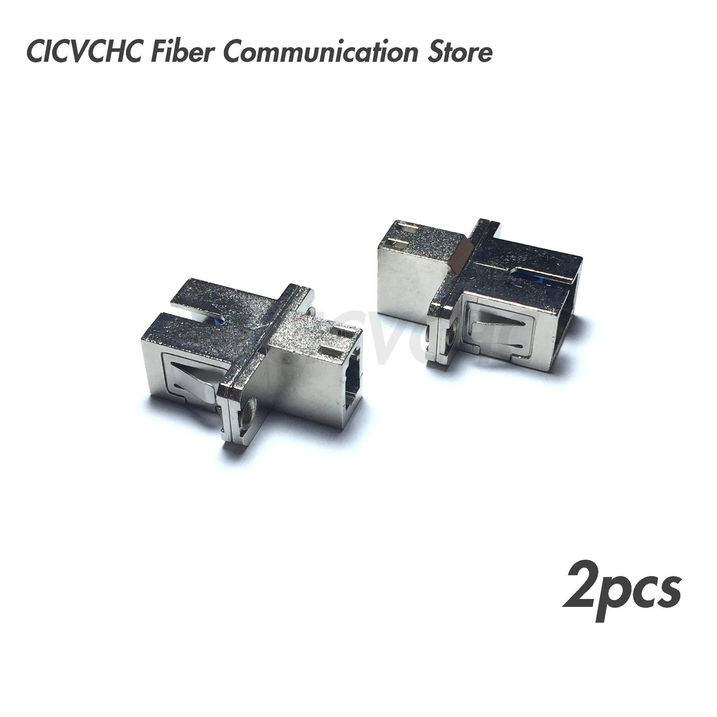 2pcs SC-LC Adapter Simplex Fiber Optic Adaptor-Hybrid Mating Adapter