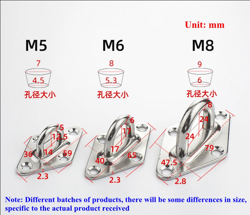 304 Stainless Steel U-Type Hook Wire Rope Tension Device DIY Tool