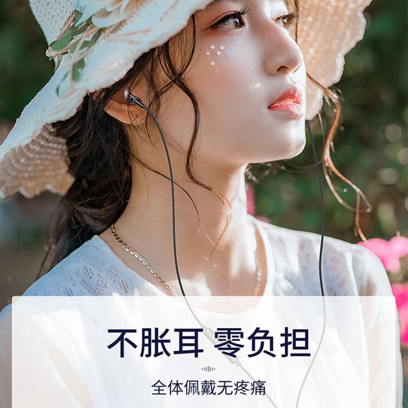 Langsdom M420 Special Edition Gold Plated Housing Headset Subwoofer Metal In Ear earphones Round Cord with Microphone For apples