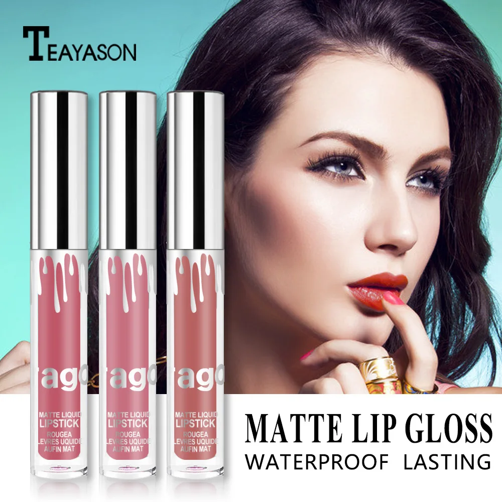 

Matte Liquid Lip Gloss Set Waterproof Red Sexy Color Velvet Lips Tint Makeup Woman Lipstick Lipgloss Liquid Kit Batom Cosmetics