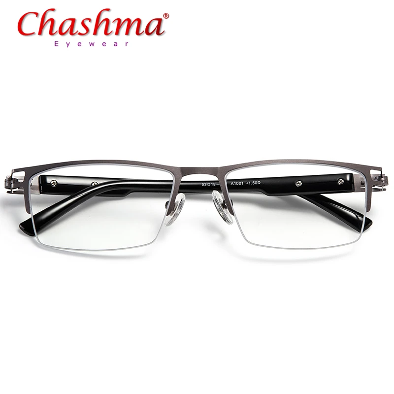 Высококачественные регулируемые визуальные бифокальные прогрессивные очки для чтения мужские многофокальные очки - Цвет оправы: Серый