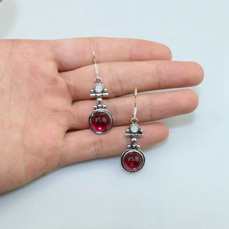 New-red-Crystal-Earrings-For-Women-long-dangle-Earrings-Statement-Ear-Jewelry-Exquisite-Gift-Wholesale-accessories