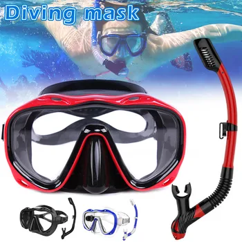 

Newly High Quality Swimming Snorkel Anti-fog Clear Wide View Goggles Set for Summer Diving YA88