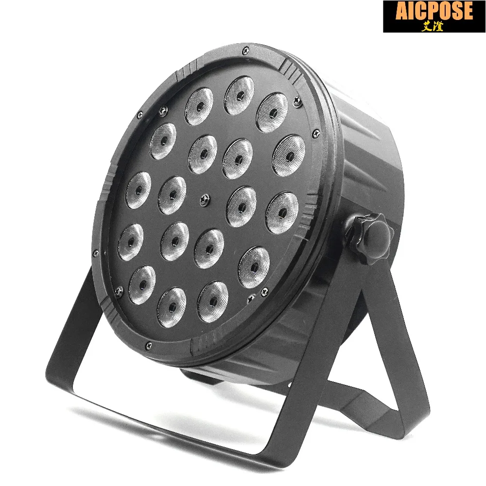 18 шт. 12 Вт светодиодные лампы 18x12 Вт светодиодные Par огни RGBW 4в1 плоский par led dmx512 дискотечные огни профессиональное сценическое dj оборудование