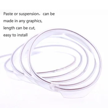

Accessories Light Strips Car Auto Inner White 12V DC Fluorescent 2 meter