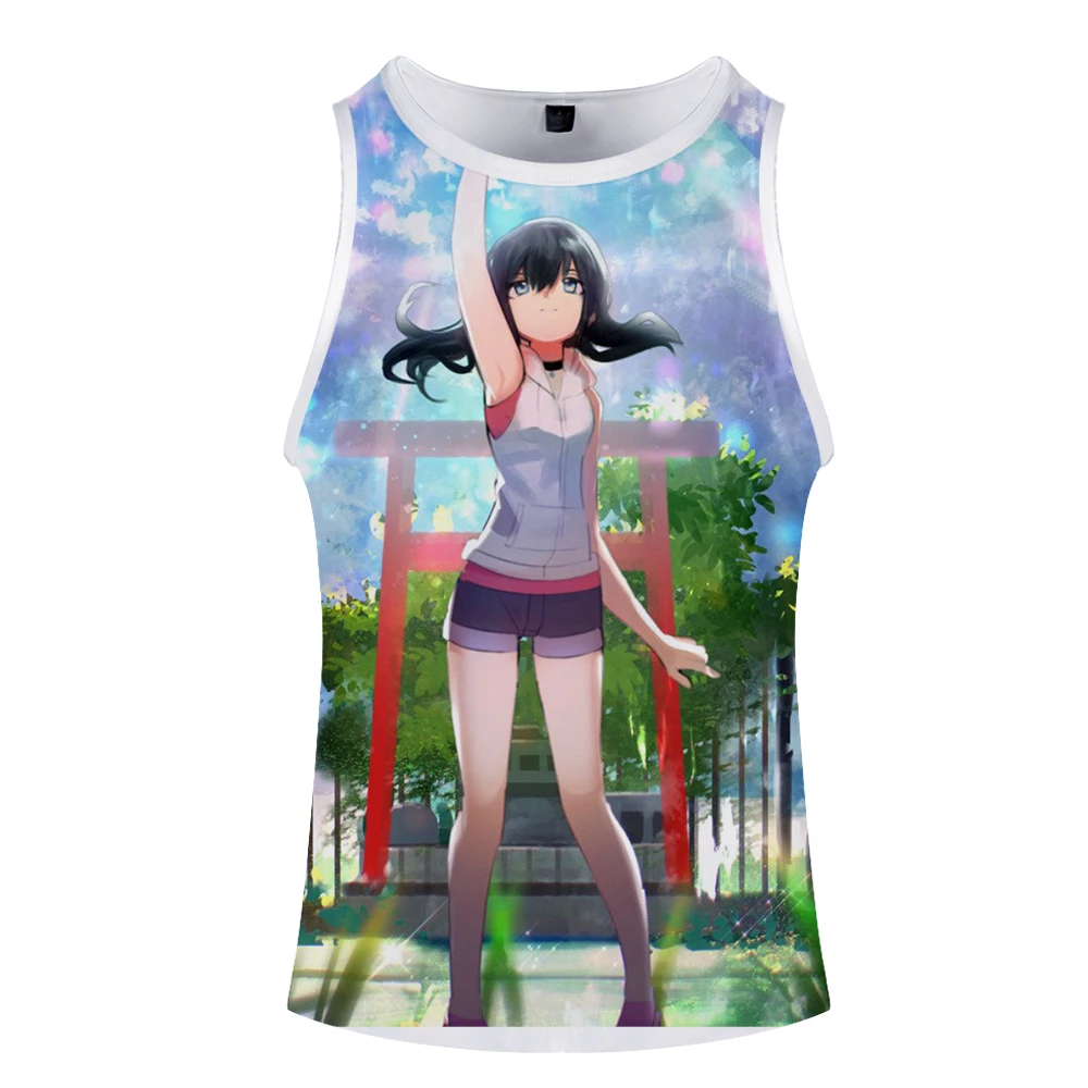 Son of the weather New Japanese cartoon Tank Top men Top Vest Female 2019 Fitness Clothing