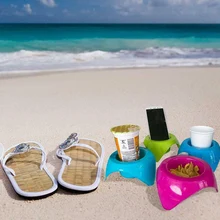 4 шт. держатель для чашек пляжный с гладкой поверхностью пляжный держатель для напитков Кемпинг Приморский инструмент для хранения 2019ing