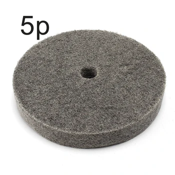 

6 Nylon Fiber Polishing Wheel 5P/7P/9P For Surface Polishing Deburring Gray New