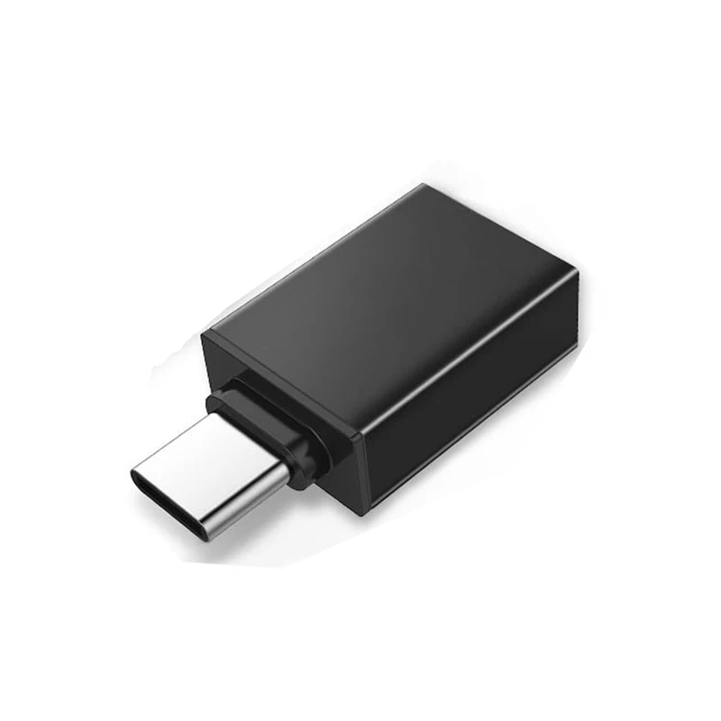 Черный Адаптер type-C USB-C type-C к USB 3,0 конвертер телефона OTG кабель для samsung S8 S9 Note 8 huawei mate 9 P20 Xiaomi Mix 2S USB C - Цвет: Черный