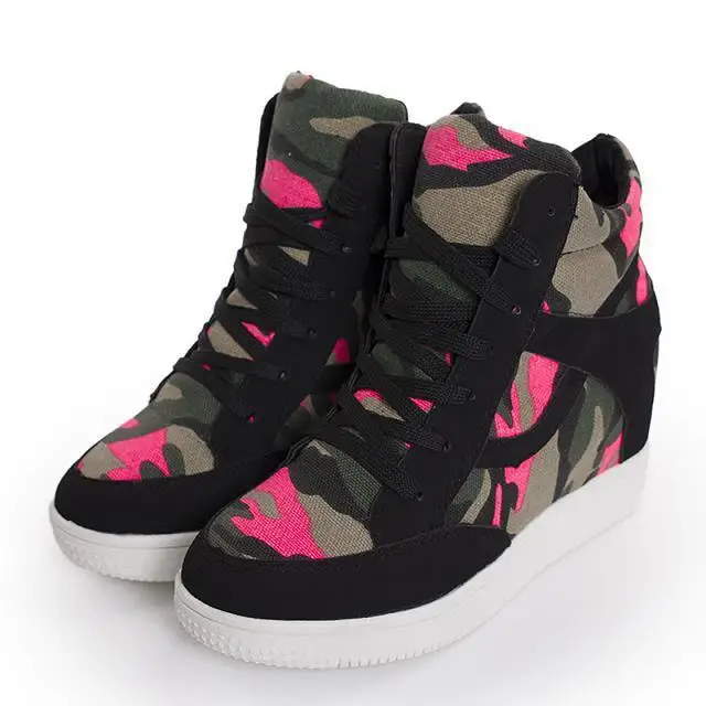 

2016 Spring And Autumn New Style Korean-style Mixed Colors Hight-top Lace-up Canvas Casual Sports Flat Comfortable Trend WOMEN'S