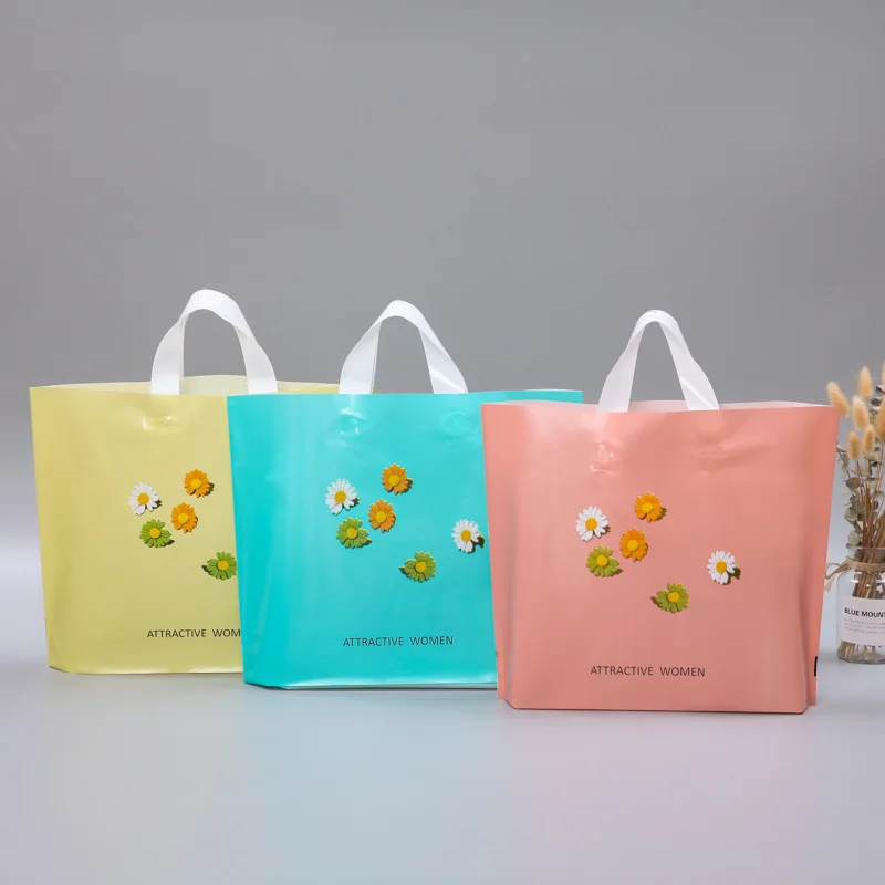 

50 шт./упаковка, пластиковые сумки с ручкой