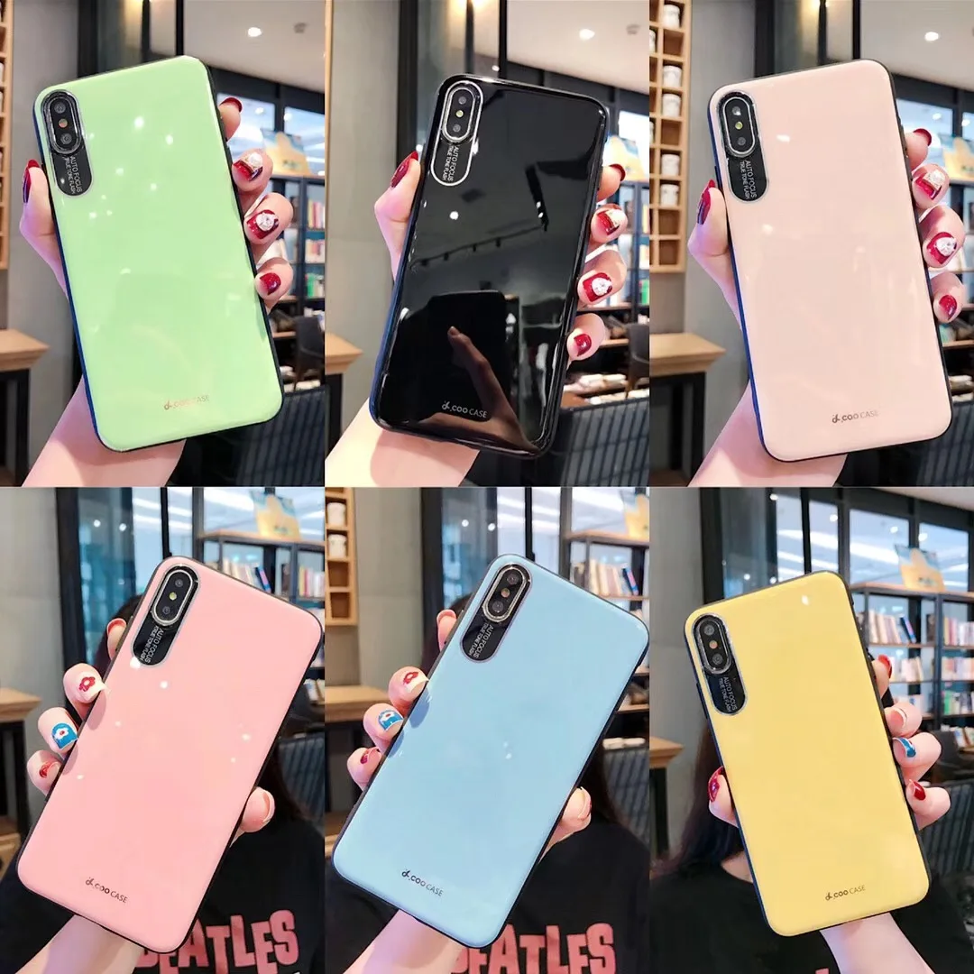 

Shockproof Silicone Phone Case For Huawei Mate 20 Pro Candy Solid Color Soft TPU Cover For Huawei P30 Pro P30 P20 Nova 4 3 Cases
