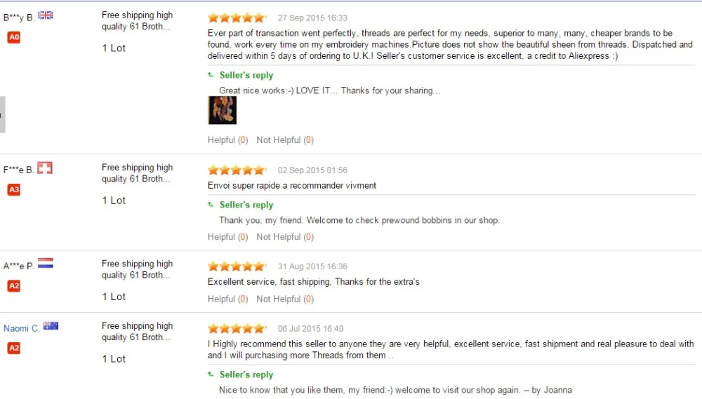 feedback from customer 1